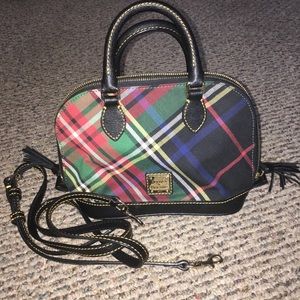 Dooney and Bourke Plaid Mini Tote Bag 🖤❤️💚